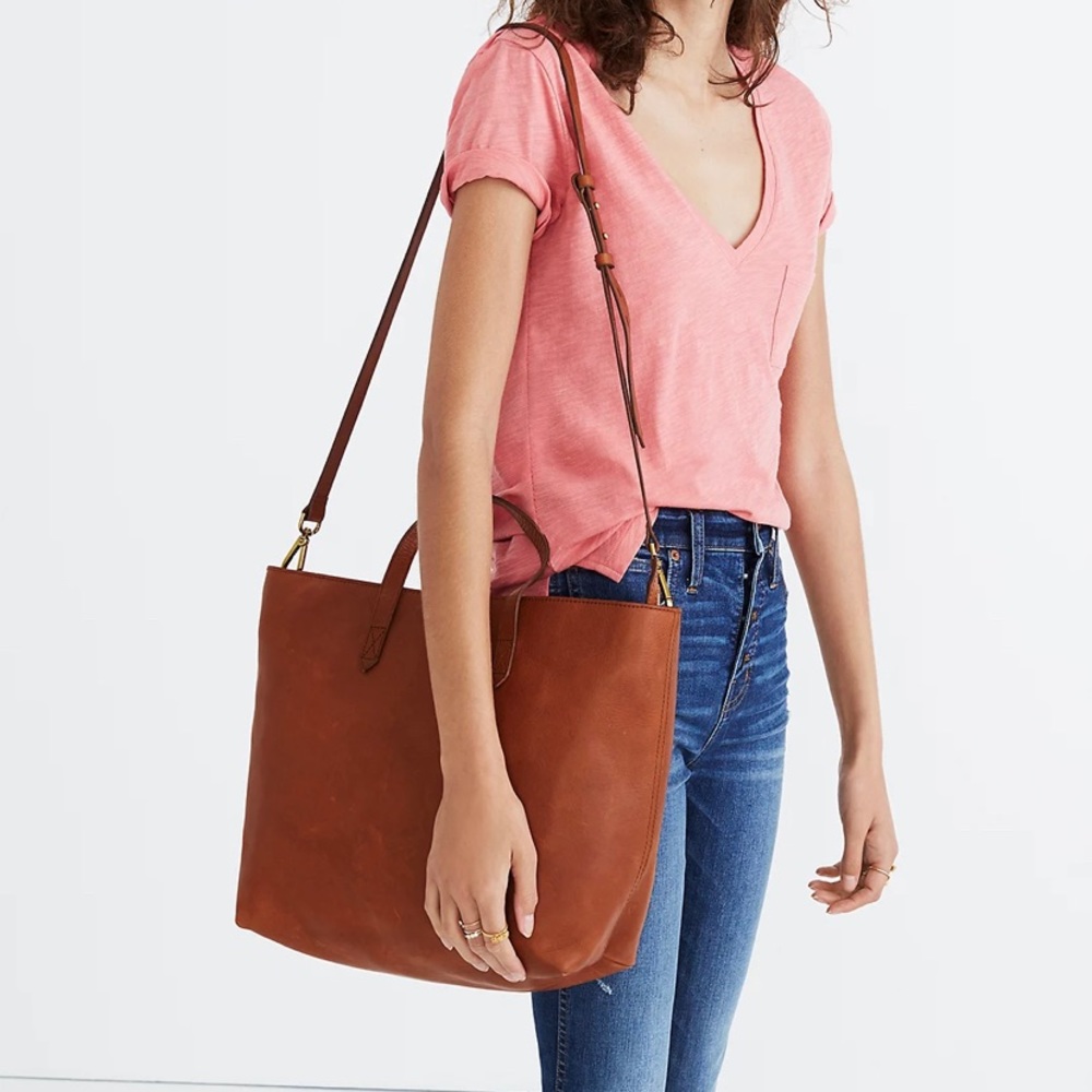 Madewell Zip-top Transport Tote - Leather